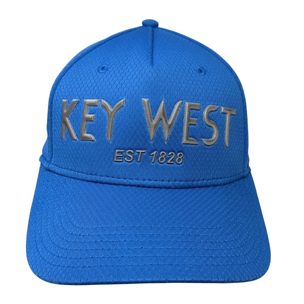 Key West Est 1828 Strapback Baseball Cap Blue One Size Adjustable Embroidered